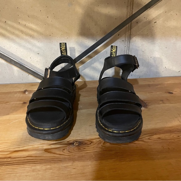 Dr Martens Black Blair Sandals Size 7 - Picture 5 of 7